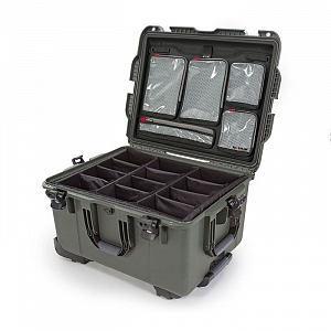 NANUK - Odolný kufr 960 PRO PHOTO KIT - zelený